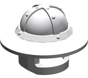 LEGO Medium Stone Gray Metal Helmet with Broad Brim (15583 / 30273)