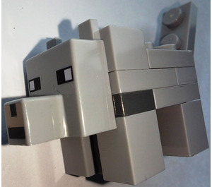 LEGO Medium Stone Gray Minecraft Wolf