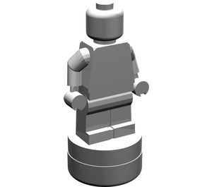LEGO Medium Steengrijs Minifig Statuette (53017 / 90398)