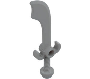 LEGO Medium Stone Gray Minifig Sword Scimitar (43887 / 48693)