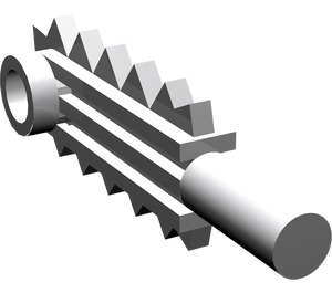 LEGO Medium Stone Gray Minifig Tool Chainsaw Blade (6117 / 28652)