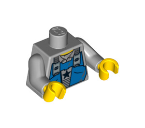 LEGO Średni kamienny szary Minifigurka Tułów (973 / 76382)