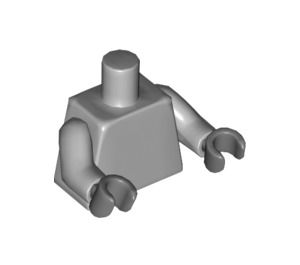 LEGO Gris pierre moyen Minifig Torse avec Dark stone grise Mains (76382 / 88585)