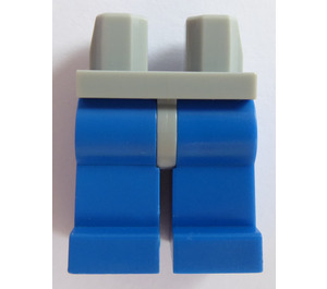 LEGO Mittleres Steingrau Minifigure Hüften mit Blau Beine (73200 / 88584)