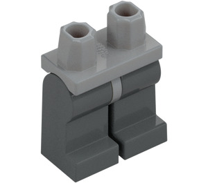 LEGO Mittleres Steingrau Minifigur Hüften mit Dark Stone Grau Beine (73200 / 88584)