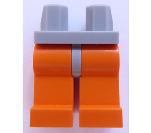 LEGO Keskitumma kivenharmaa Minihahmo Lonkat jossa Oranssi Jalat (3815 / 73200)