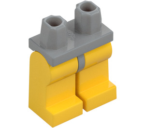 LEGO Medium Stone Gray Minifigure Hips with Yellow Legs (73200 / 88584)