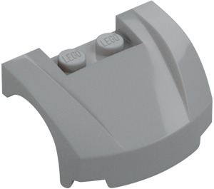 LEGO Medium Stone Gray Mudgard Bonnet 3 x 4 x 1.3 Curved (98835)