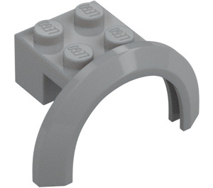 LEGO Medium Stone Gray Mudguard Brick 2 x 2 with Wheel Arch  (50745)