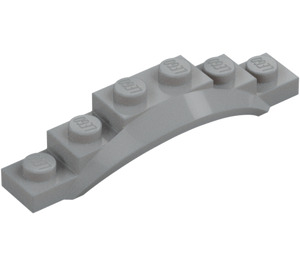 LEGO Medium Stone Gray Mudguard Plate 1 x 6 with Edge (4925 / 62361)