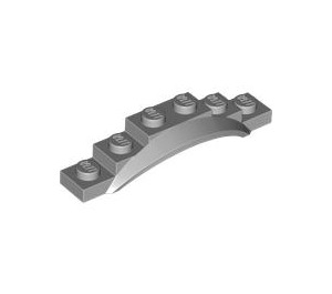 LEGO Medium Stone Gray Mudguard Plate 1 x 6 with Edge (4925 / 62361)