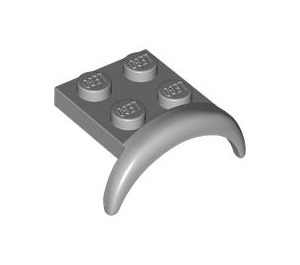 LEGO Medium Stone Gray Mudguard Plate 2 x 2 with Wheel Arch (49097)