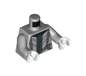 LEGO Střední kamenná šedá Nearly Headless Nick s Šedá Oblek Minifigurka Trup (973 / 76382)