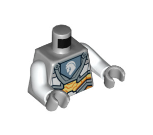 LEGO Medium Stengrå Nexo Knights Lance med Armour Minifigur Kropp (973 / 76382)