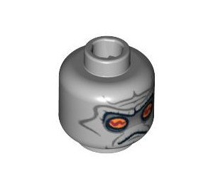 LEGO Medium Stone Gray Nute Gunray Head (Recessed Solid Stud) (3626 / 86442)
