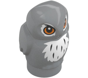 LEGO Medium Stone Gray Owl with White Feathers (106254)