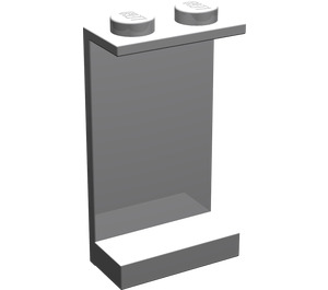 LEGO Medium Stone Gray Panel 1 x 2 x 3 without Side Supports, Solid Studs (2362 / 30009)