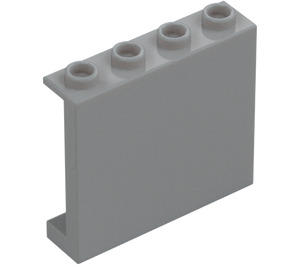 LEGO Mittleres Steingrau Paneel 1 x 4 x 3 mit Seitenstützen, Hohlnoppen (35323 / 60581)