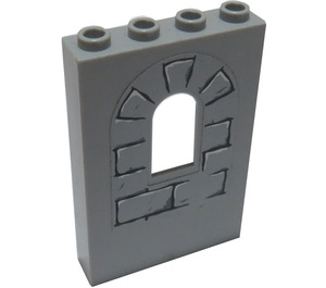 LEGO Gris pierre moyen Panneau 1 x 4 x 5 avec Fenêtre avec Bricks Autocollant (60808)