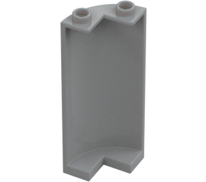 LEGO Medium Stone Gray Panel 2 x 2 x 5 Wall Curved (30987)