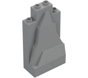 LEGO Medium Stone Gray Panel 2 x 4 x 6 Rock (33458 / 54782)