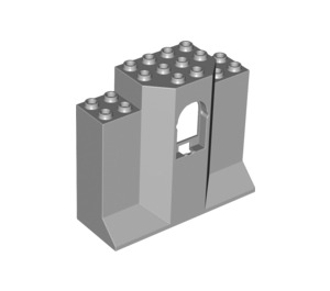 레고 미디엄 스톤 그레이 패널 3 x 8 x 6 ~와 함께 창문 (48490)