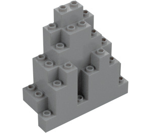 LEGO Keskitumma kivenharmaa Paneeli 3 x 8 x 7 Kivi Kolmion muotoinen (6083)