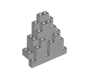 LEGO Medium Stone Gray Panel 3 x 8 x 7 Rock Triangular (6083)
