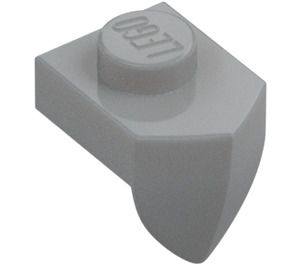 LEGO Medium Stone Gray Plate 1 x 1 with Downwards Tooth (15070)