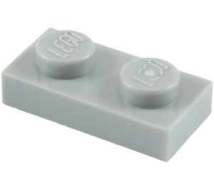 LEGO Medium Steengrijs Plaat 1 x 2 (3023 / 28653)