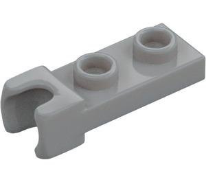 LEGO Medium Stone Gray Plate 1 x 2 with End Ball Joint Socket (14418)