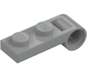 LEGO Medium Stone Gray Plate 1 x 2 with End Pin Hole (3172)