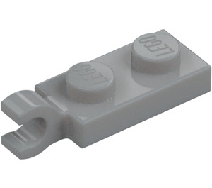 LEGO Gris piedra medio Placa 1 x 2 con Clip Horizontal en Final (42923 / 63868)