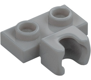 LEGO Medium Stone Gray Plate 1 x 2 with Middle Ball Joint Socket (14704)