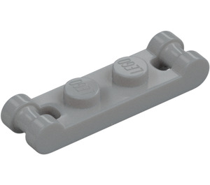 LEGO Medium Stone Gray Plate 1 x 2 with Two End Bar Handles (18649)