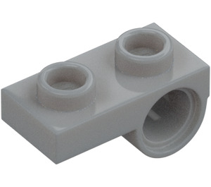 LEGO Medium Stone Gray Plate 1 x 2 with Underside Hole (18677 / 28809)