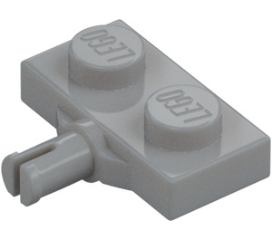 LEGO Medium Stone Gray Plate 1 x 2 with Wheel Holder without Reinforced Underside (21445)