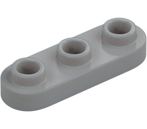 LEGO Medium Stone Gray Plate 1 x 3 Rounded (77850)