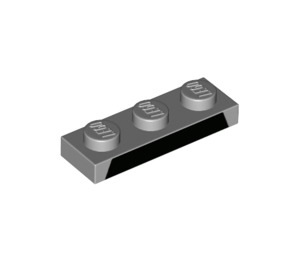 LEGO Medium Stone Gray Plate 1 x 3 with Black Line (3623 / 100917)