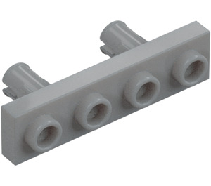 LEGO Medium Stone Gray Plate 1 x 4 Inverted with Two Pins (68382)