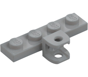 LEGO Medium Stone Gray Plate 1 x 4 with Ball Joint Socket with Plates (49422 / 98263)