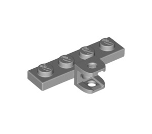 LEGO Medium Stone Gray Plate 1 x 4 with Ball Joint Socket with Plates (49422 / 98263)