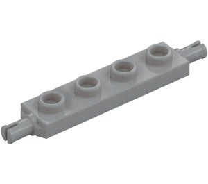 LEGO Средно каменно сиво Плоча 1 x 4 с Колело Holders (2926 / 42946)