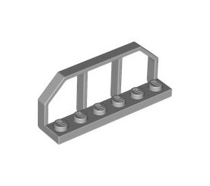 LEGO Medium Stone Gray Plate 1 x 6 with Train Wagon Railings (6583 / 58494)