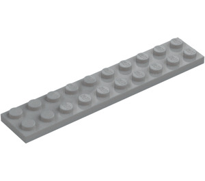 LEGO Medium Stone Gray Plate 2 x 10 (3832)