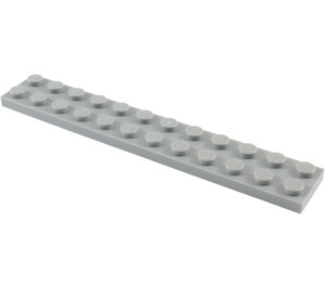 LEGO Gris pierre moyen assiette 2 x 12 (2445)