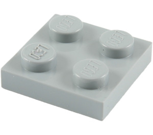LEGO Medium Stone Gray Plate 2 x 2 (3022)