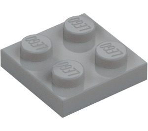 LEGO Mittleres Steingrau Platte 2 x 2 (3022 / 94148)