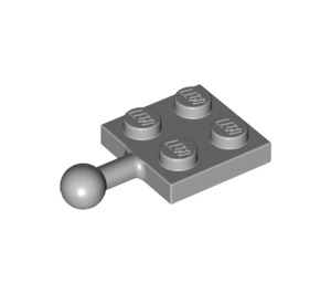 LEGO Gris pierre moyen assiette 2 x 2 avec Rotule et pas de trou dans la plaque (3729)