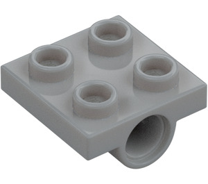 LEGO Medium steengrijs Plaat 2 x 2 met Gaten (2817)